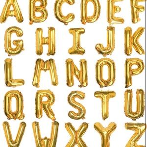 Set of golden inflatable ballon’s